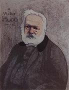 Felix Vallotton Portrait decoratif of Victor Hugo France oil painting artist